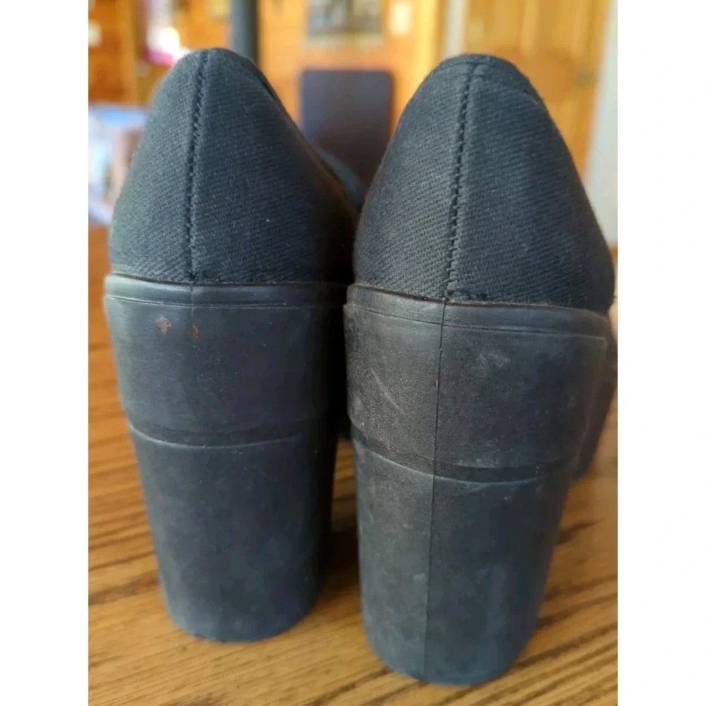 Vintage Topshop Shoes Womens US 8 Black Canvas 4.5
